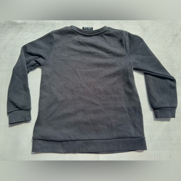 Nike βοΈ Youth Girls Black π©· Pink Crewneck Sweatshirt Size 6 Medium 5-6 yrs EUC - Picture 5 of 6